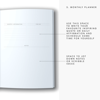 A5 2024 Goals Diary - Let's Do This - Blue