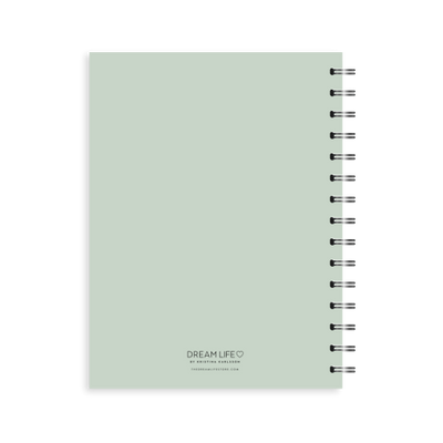 A5 2024 Spiral Wellbeing Diary - Sage