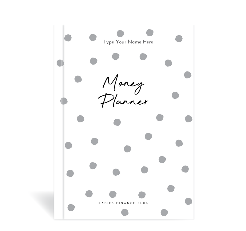 A5 Journal - Ladies Finance Club - Money Planner - Dots White