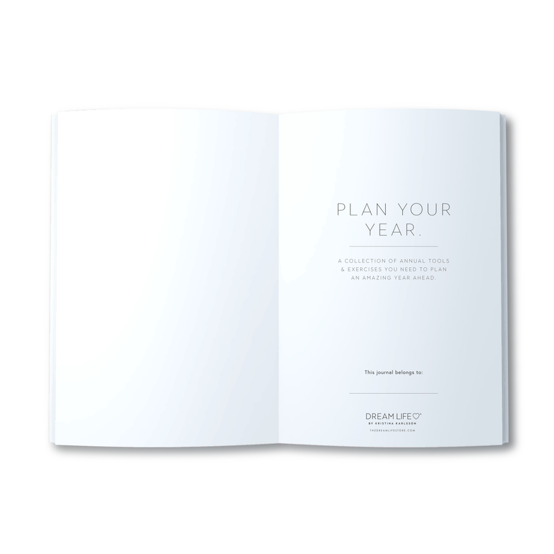 A5 Spiral - Plan Your Year Journal - Stripe - Green