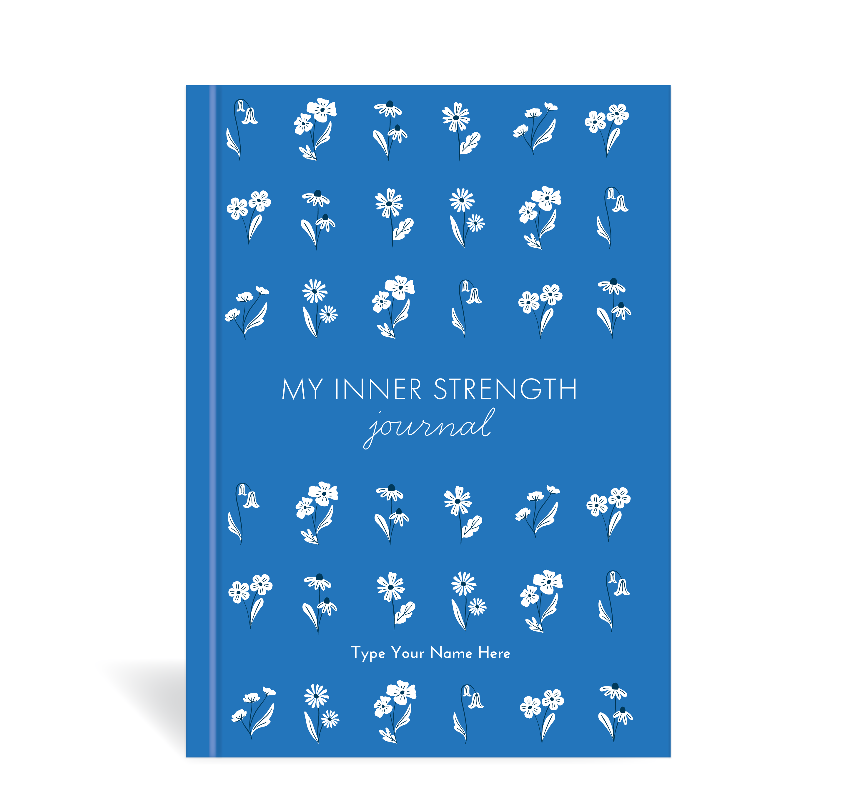 A5 Journal - BCNA - My Inner Strength - Floral - Blue – Dream Life