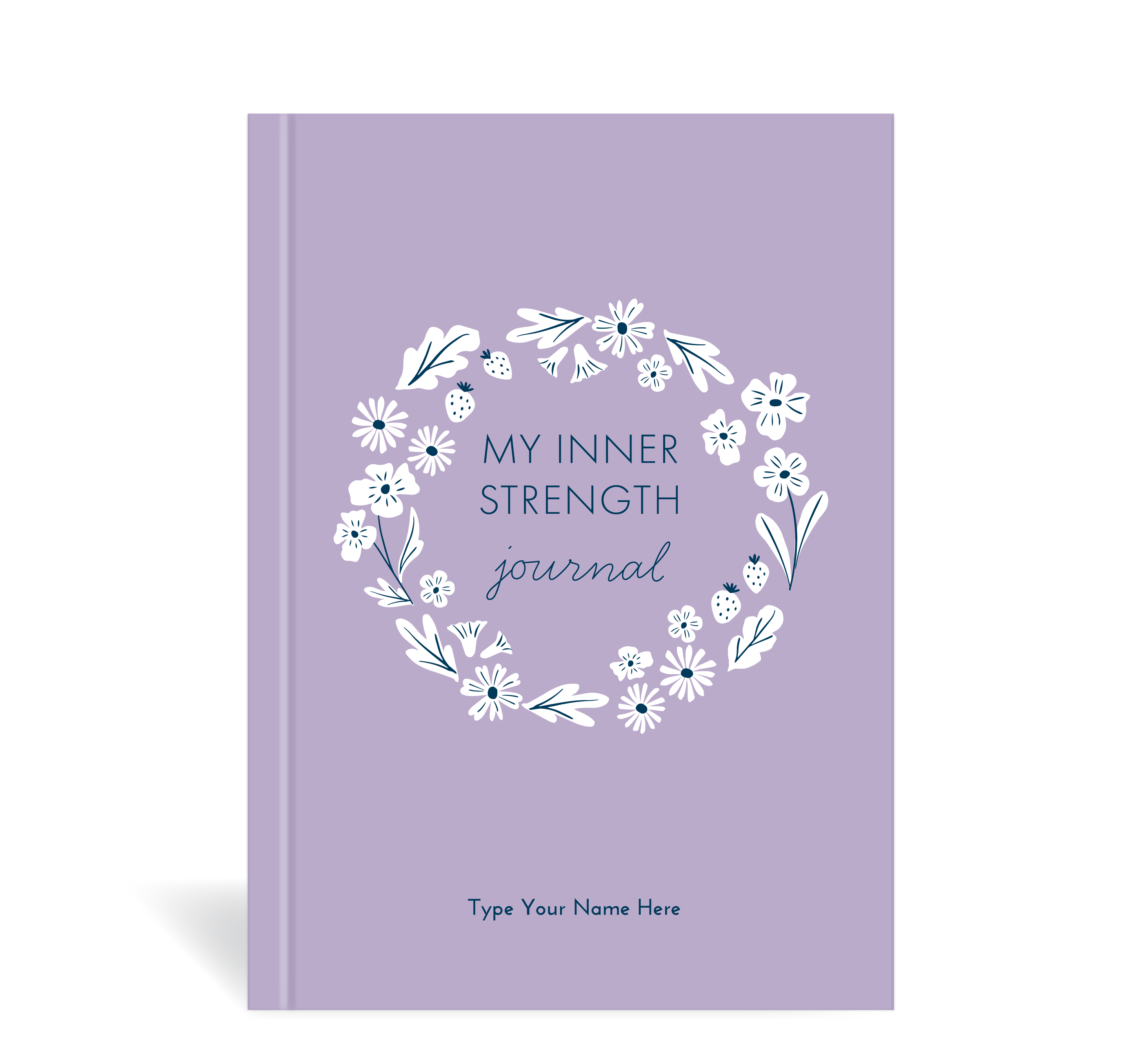A5 Journal - BCNA - My Inner Strength - Wreath - Purple – Dream Life