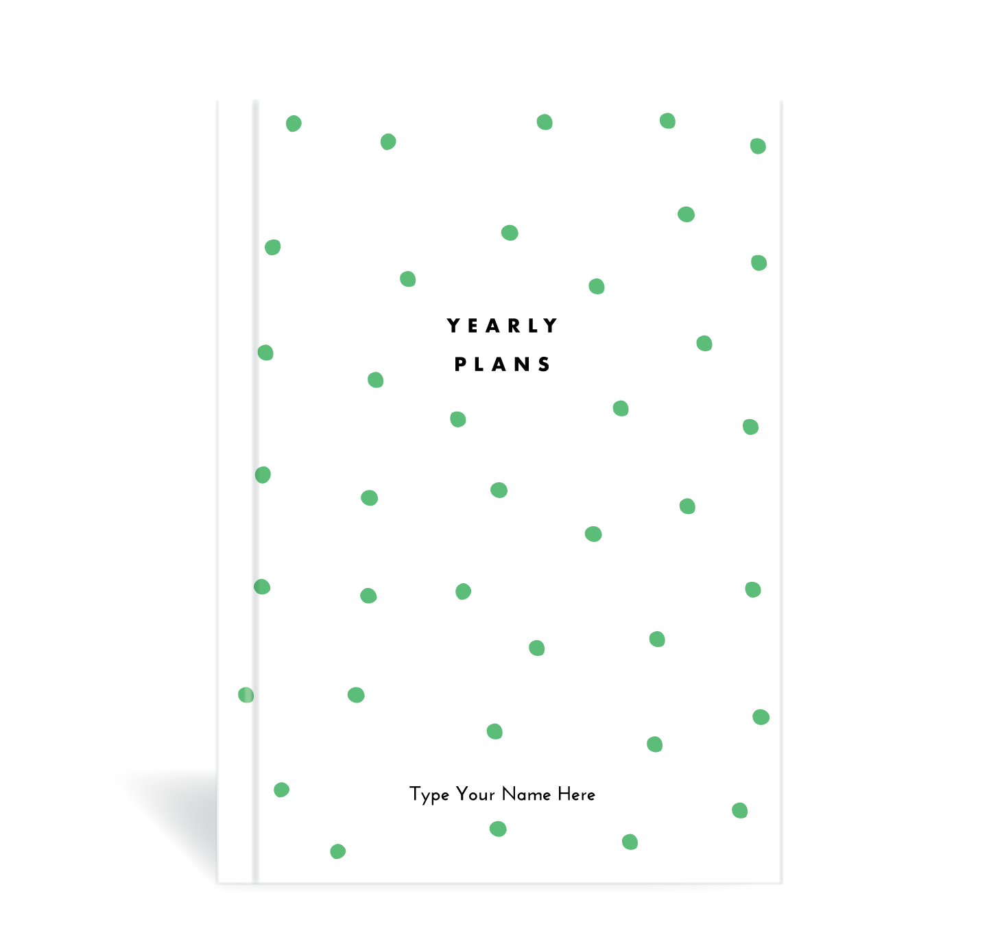 A5 Journal - Plan Your Year - Dots - Green – Dream Life