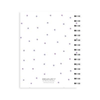 A5 Spiral - Plan Your Year Journal - Dots - Purple