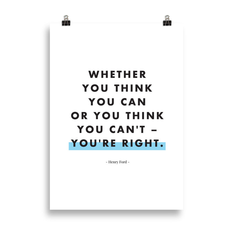 WHETHER YOU THINK Poster