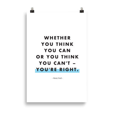 WHETHER YOU THINK Poster