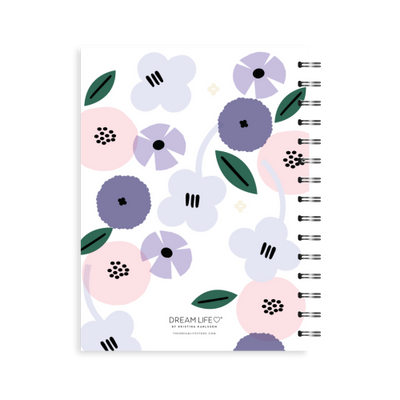 A5 2024 Spiral Goals Diary - Summer - Lilac