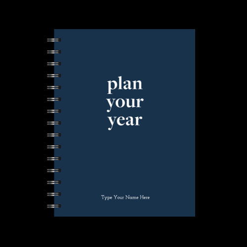 A5 Spiral - Plan Your Year Journal - Navy