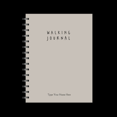 A5 Spiral Journal - Walking - Grey