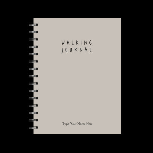 A5 Spiral Journal - Walking - Grey