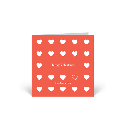 Personalised Card - Happy Valentines