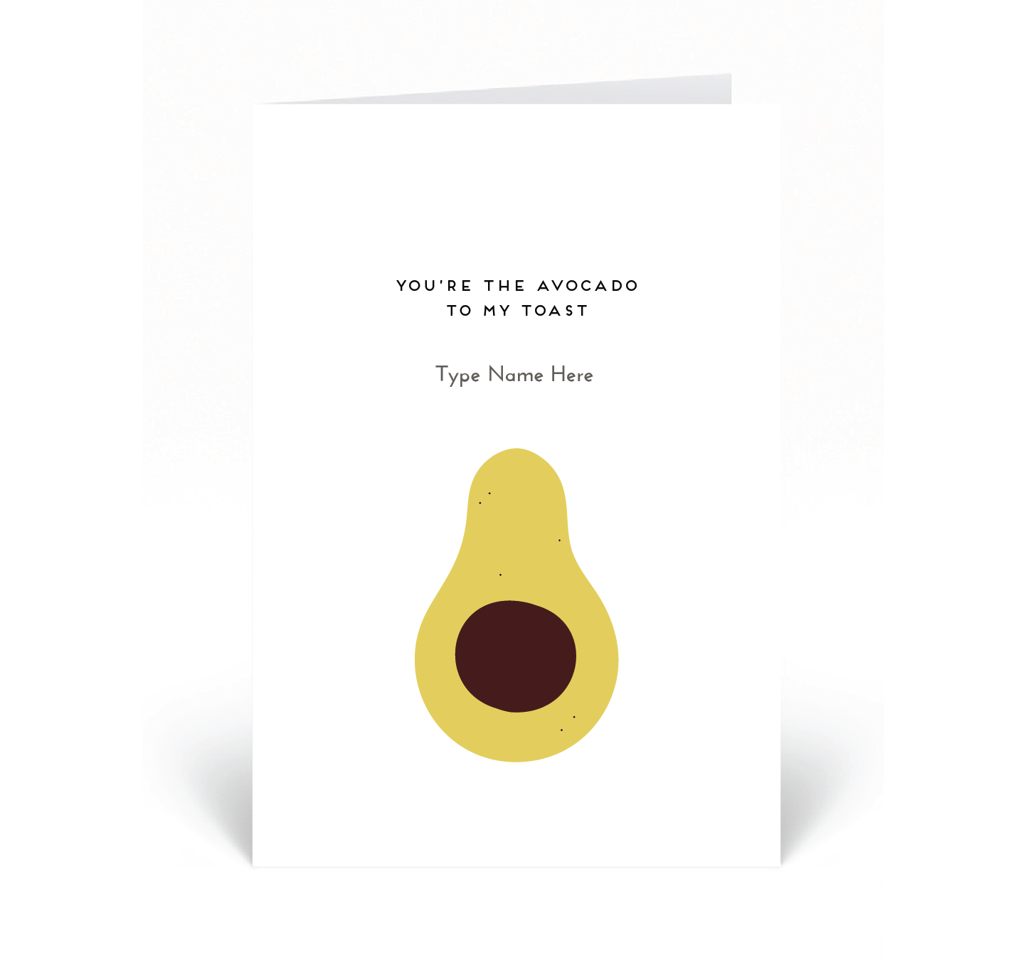 Lustige Hochzeitstagskarte – 'Avocado To My Toast' Für Ehepartner, Blanko Innen