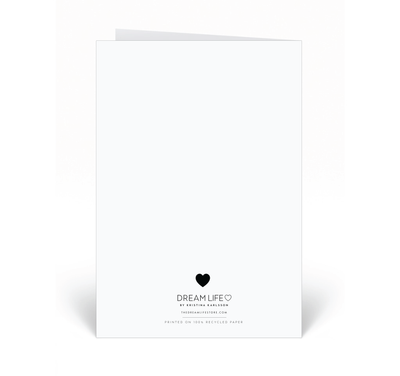 Personalised Card -  I'm Sorry - Heart - Black