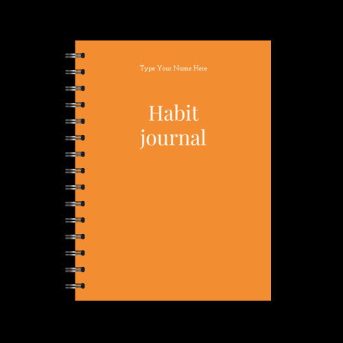 A5 Spiral Journal - Habit - Orange