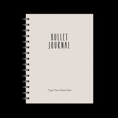 A5 Spiral Bullet Journal - Grey