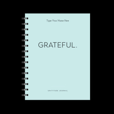 A5 Spiral Journal - Gratitude - Mint