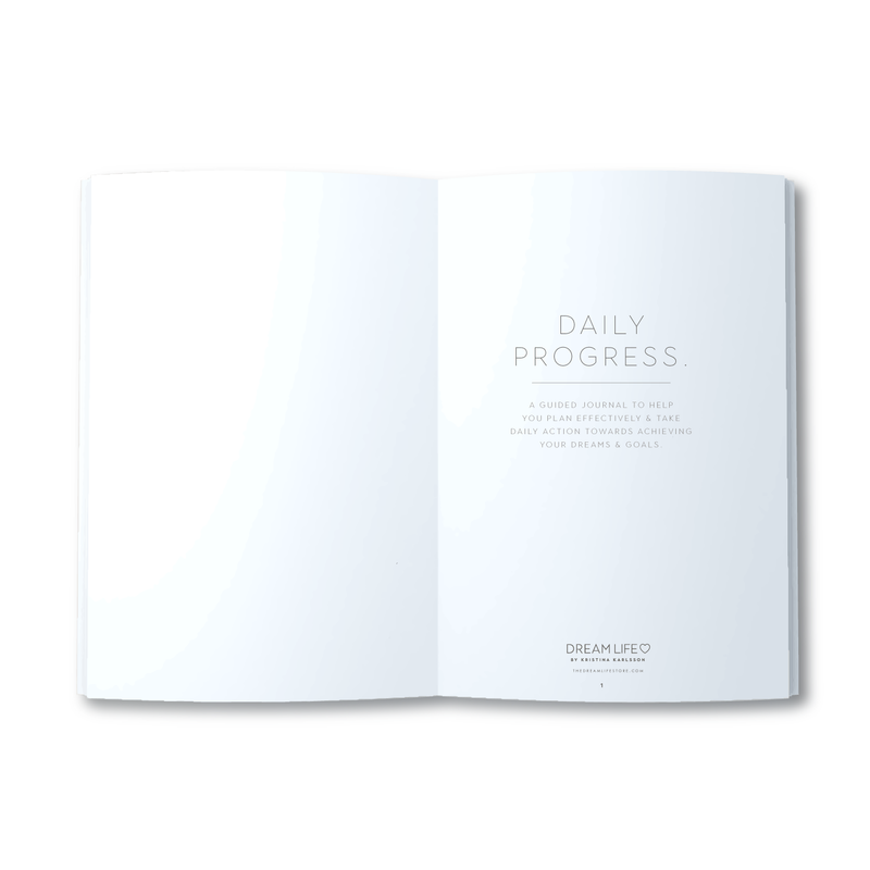 A5 Journal - Daily Progress - White