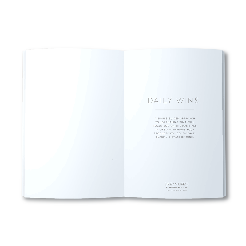 A5 Spiral Journal - Daily Wins - Grey