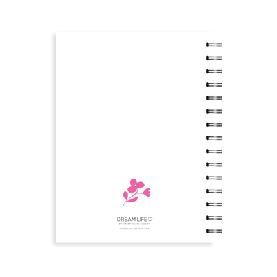 A5 Spiral Journal - Flower - Pink