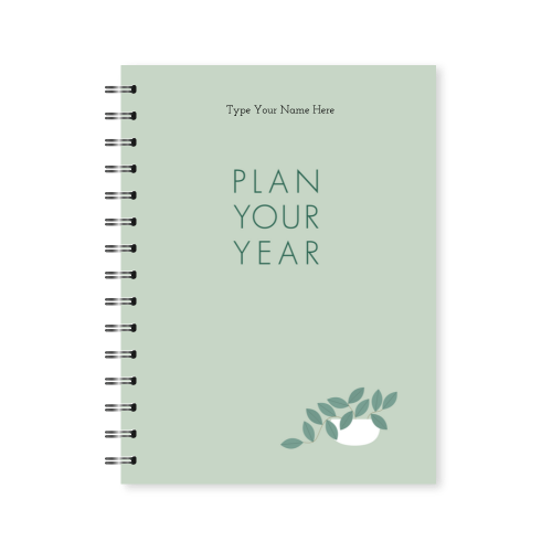 A5 Spiral Journal Plan Your Year Sage Dream Life