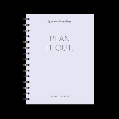 A5 Spiral Planner Undated - Plan It Out - Lilac