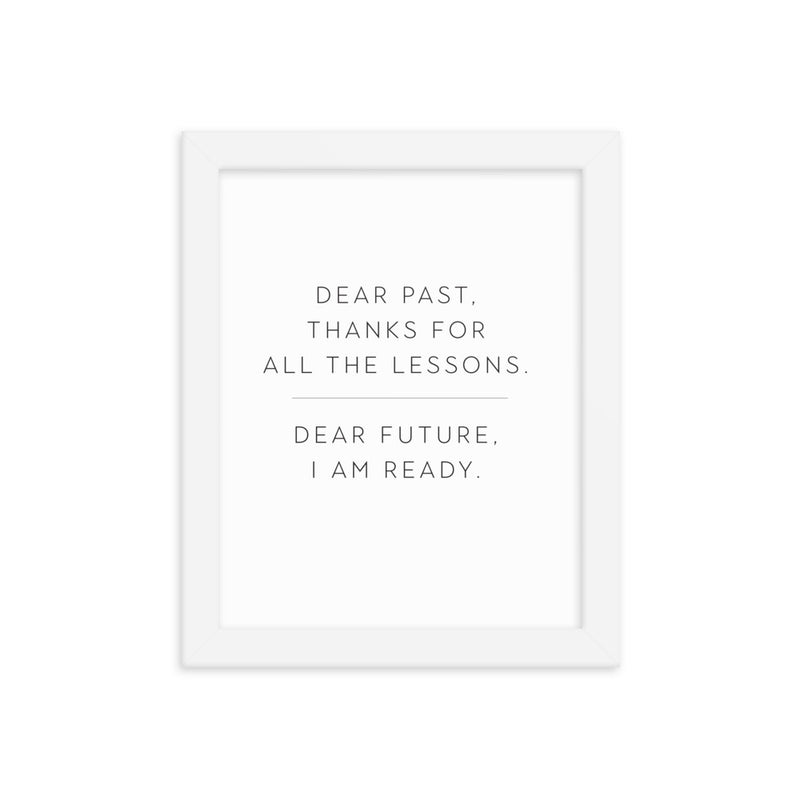 LESSONS Framed