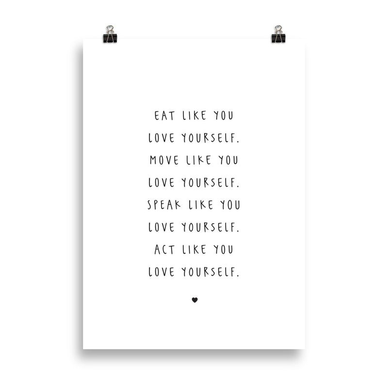 LOVE YOURSELF Poster