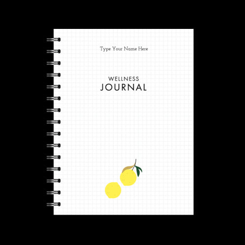 A5 Spiral Wellness Journal - Lemon