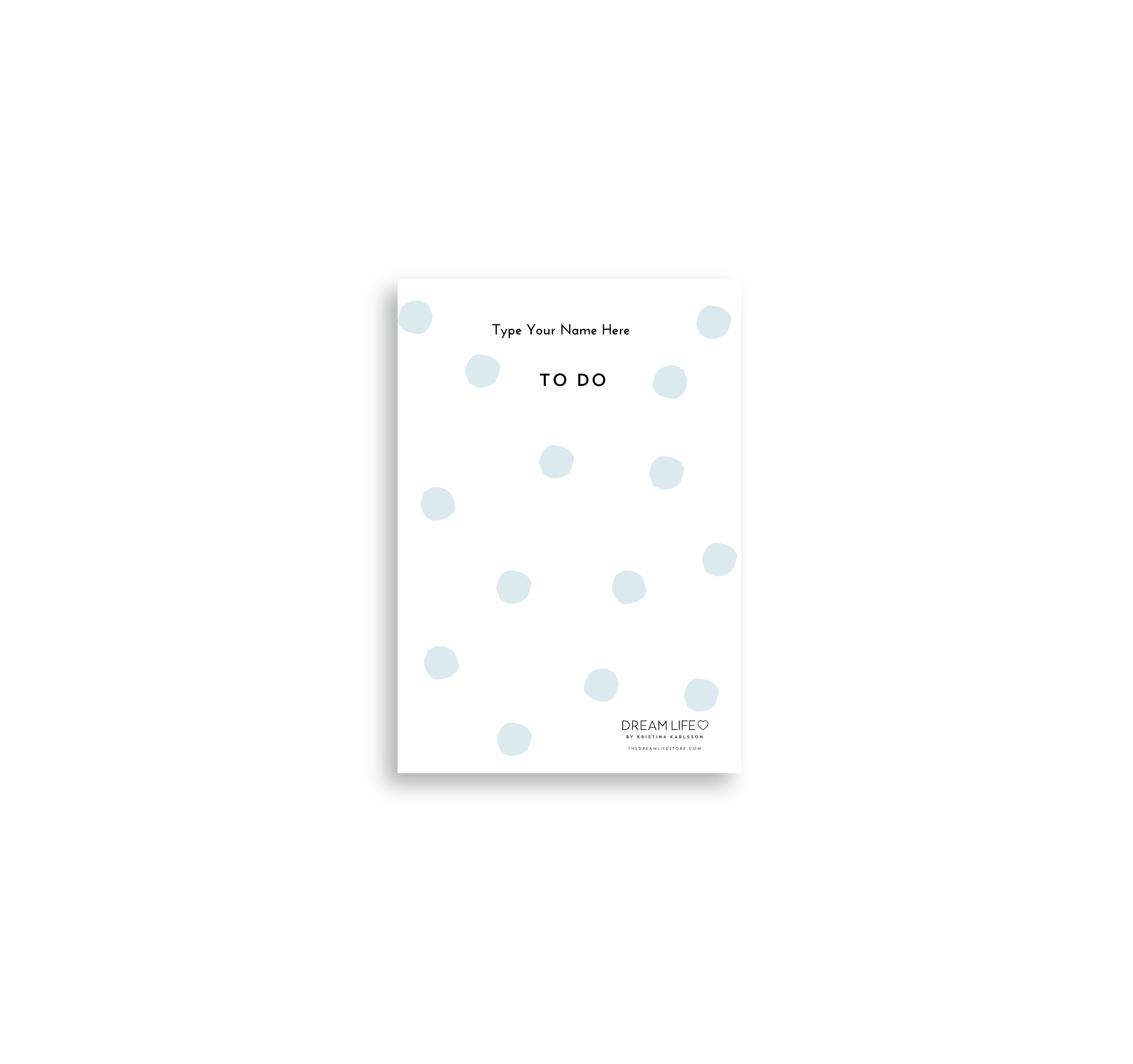 A6 Notepad - To Do - Dots - Blue – Dream Life