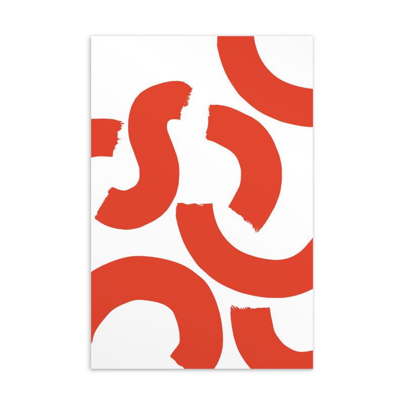 RED SQUIGGLE Art Card