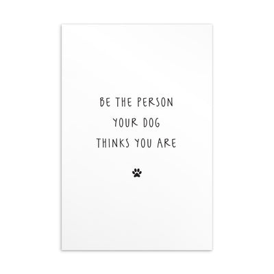 BE THE PERSON Art Card