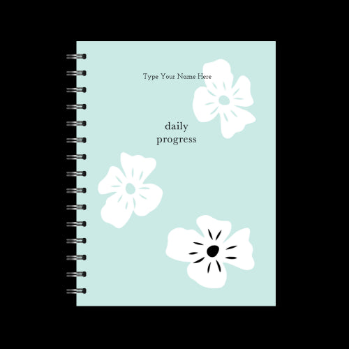 A5 Spiral Journal - Daily Progress - Sippa - Mint