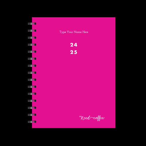 A5 Spiral Mid-Year Diary - Need Coffee