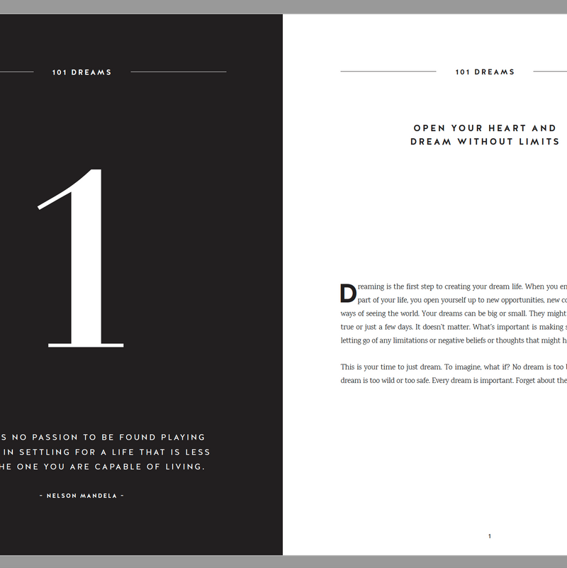 BONUS: 101 Dreams Exercise & Worksheet - FREE Downloadable PDF