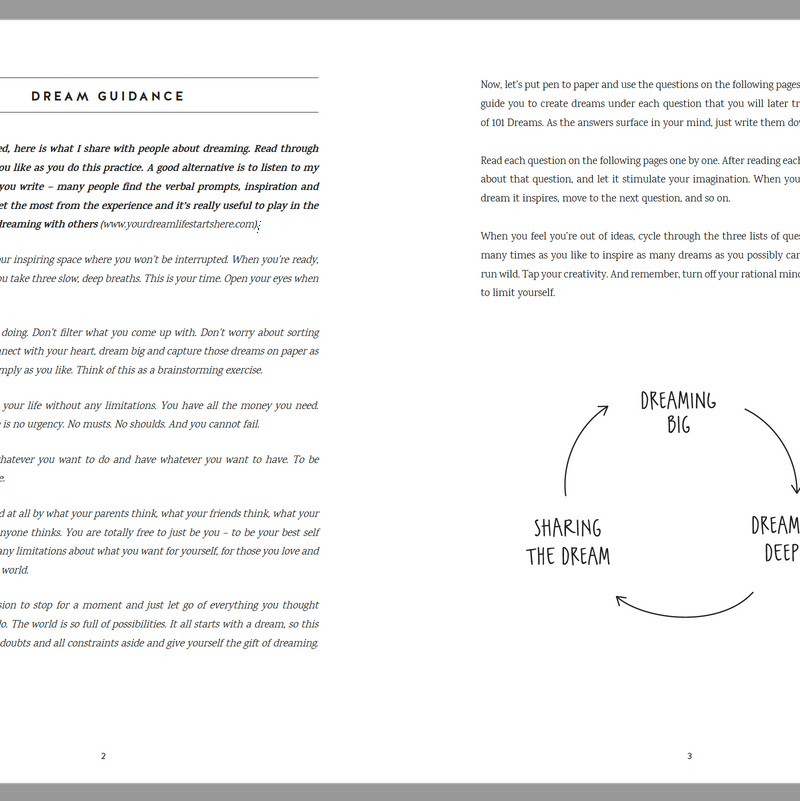 BONUS: 101 Dreams Exercise & Worksheet - FREE Downloadable PDF