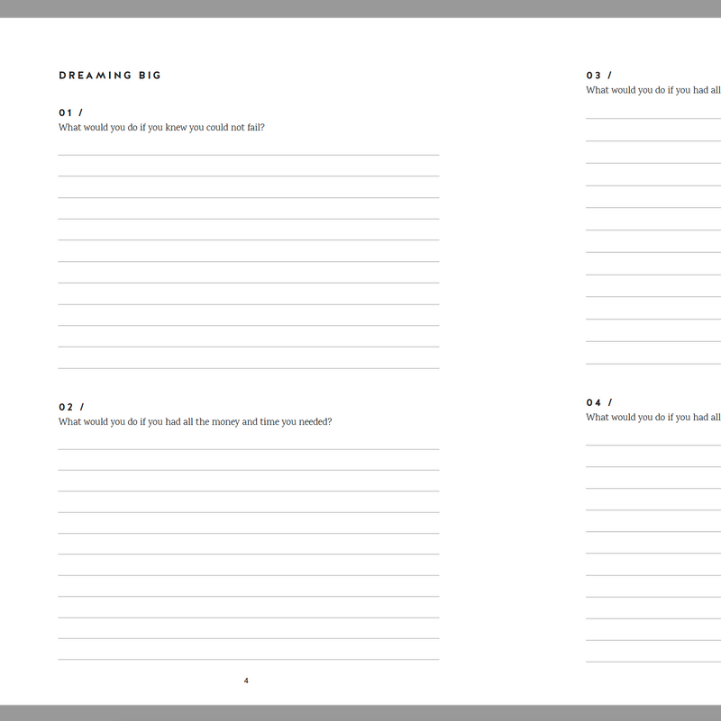 BONUS: 101 Dreams Exercise & Worksheet - FREE Downloadable PDF