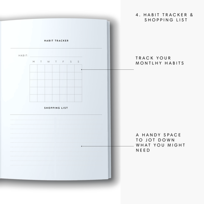 A5 2024 Family Diary - Leaf - Sketch