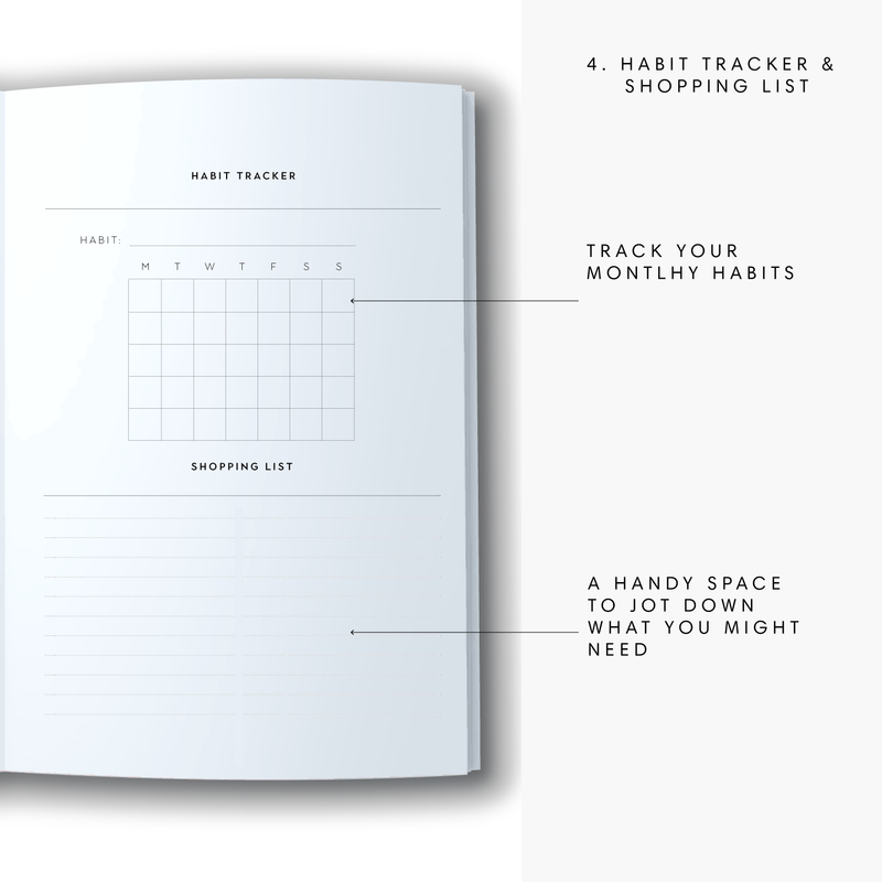 A5 2024 Spiral Family Diary - Leaf - Forest