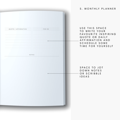 A5 2024 Spiral Goals Diary - Forest