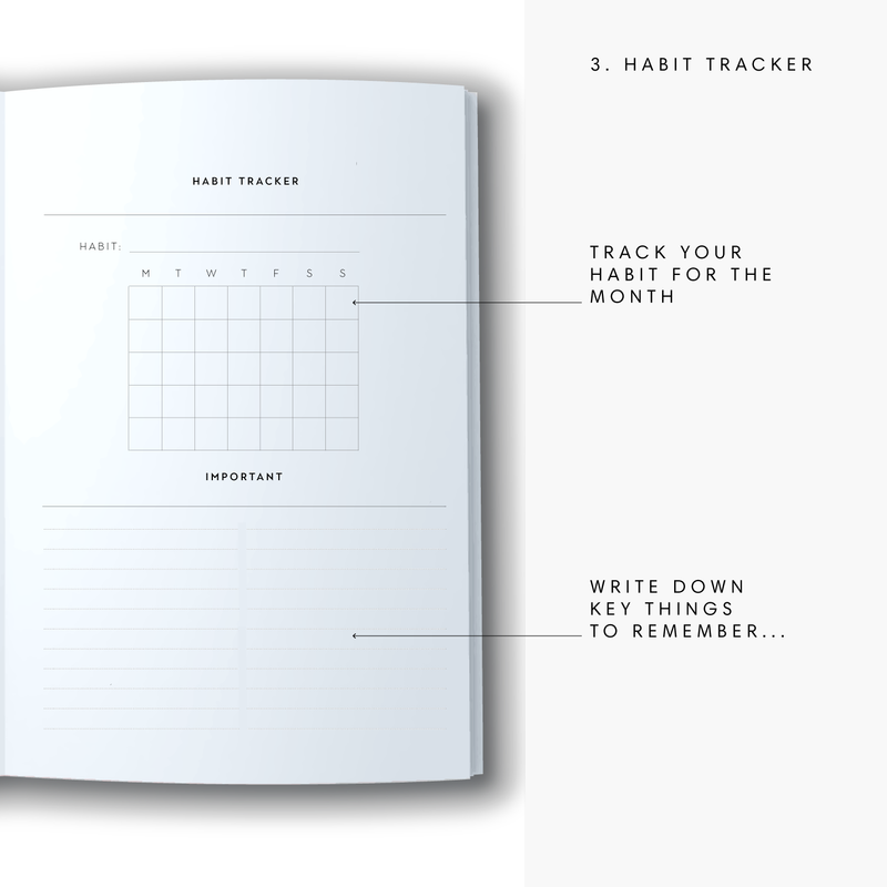 A5 2024 Weekly Spread Diary - Plants - Red