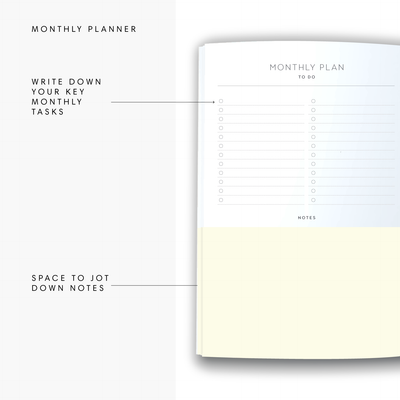A5 2025 Weekly Spread Diary - Blush Stripe