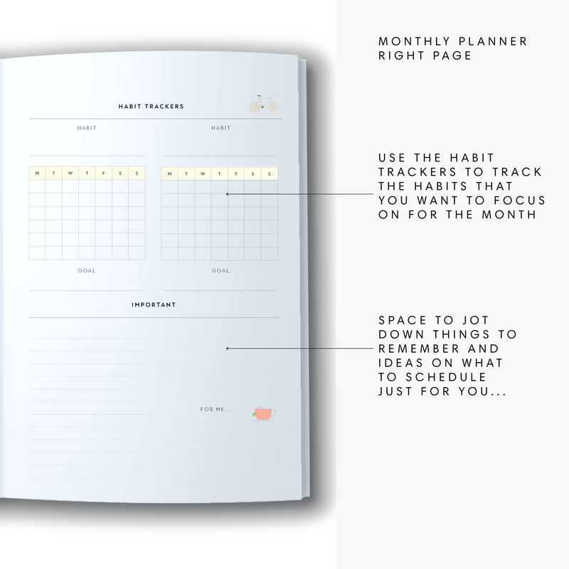 2026 - A5 Goals Diary - Jelly Mint