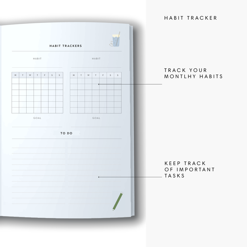 2026 A5 Spiral Teacher Diary - Linear - Green