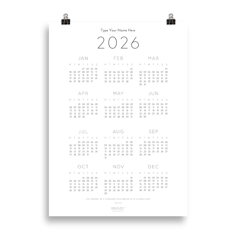 2026 Dated Poster - 60X90 cm