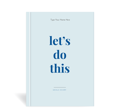 A5 2024 Goals Diary - Let's Do This - Blue