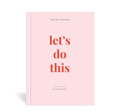 A5 2024 Goals Diary - Let's Do This - Pink