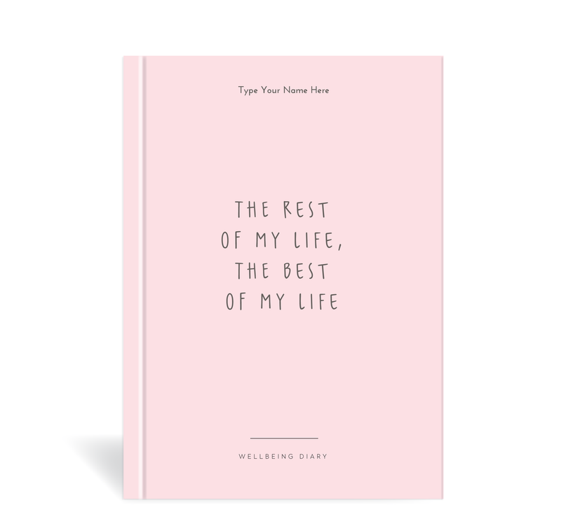 A5 2024 Wellbeing Diary - The Best of My Life - Pink