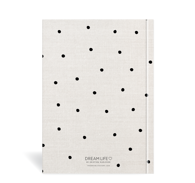 A5 2024 Week to a Page Diary - Linen Look - Black