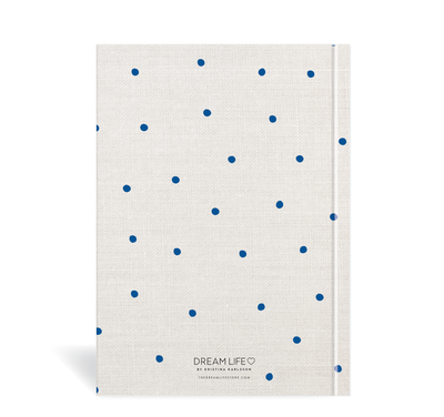 A5 2024 Week to a Page Diary - Linen Look - Blue