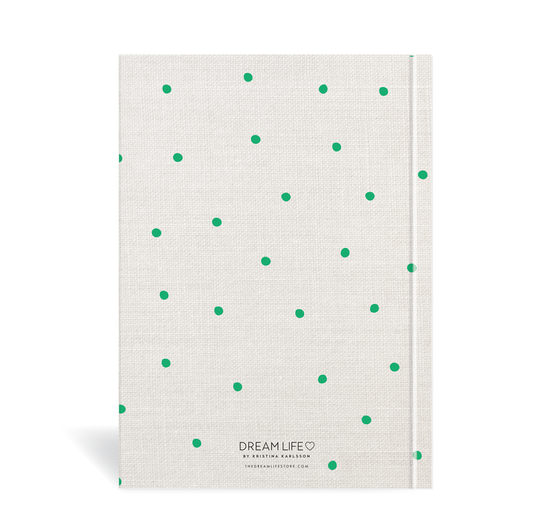 A5 2024 Week to a Page Diary - Linen Look - Green